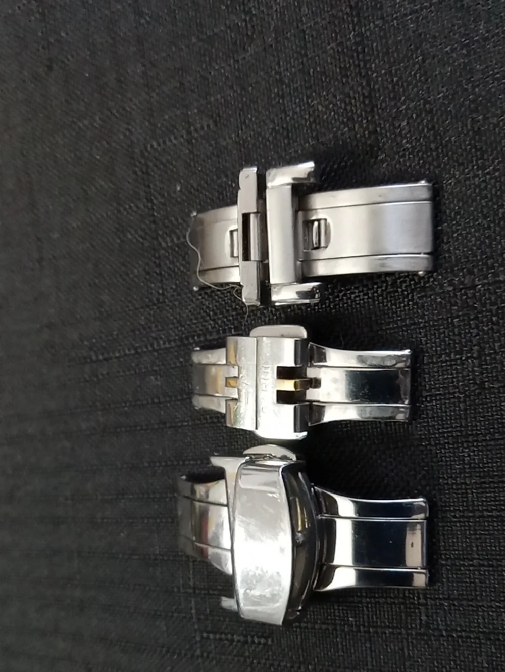 Parnis Stainless Steel Watch Band Deployment Clasp Bundle